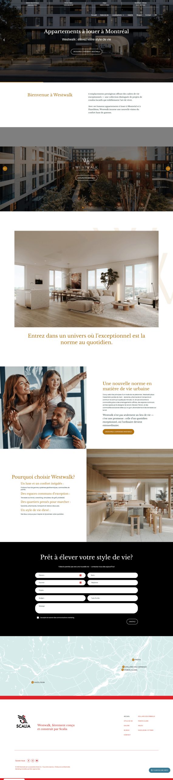 Développement du site Westwalk pour l'agence Nivii